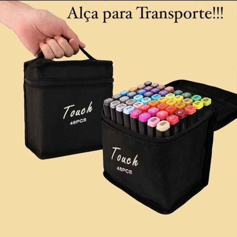 Kit Canetinha Marcadores Touch 48 Cores - Ponta Dupla - RL MODAS